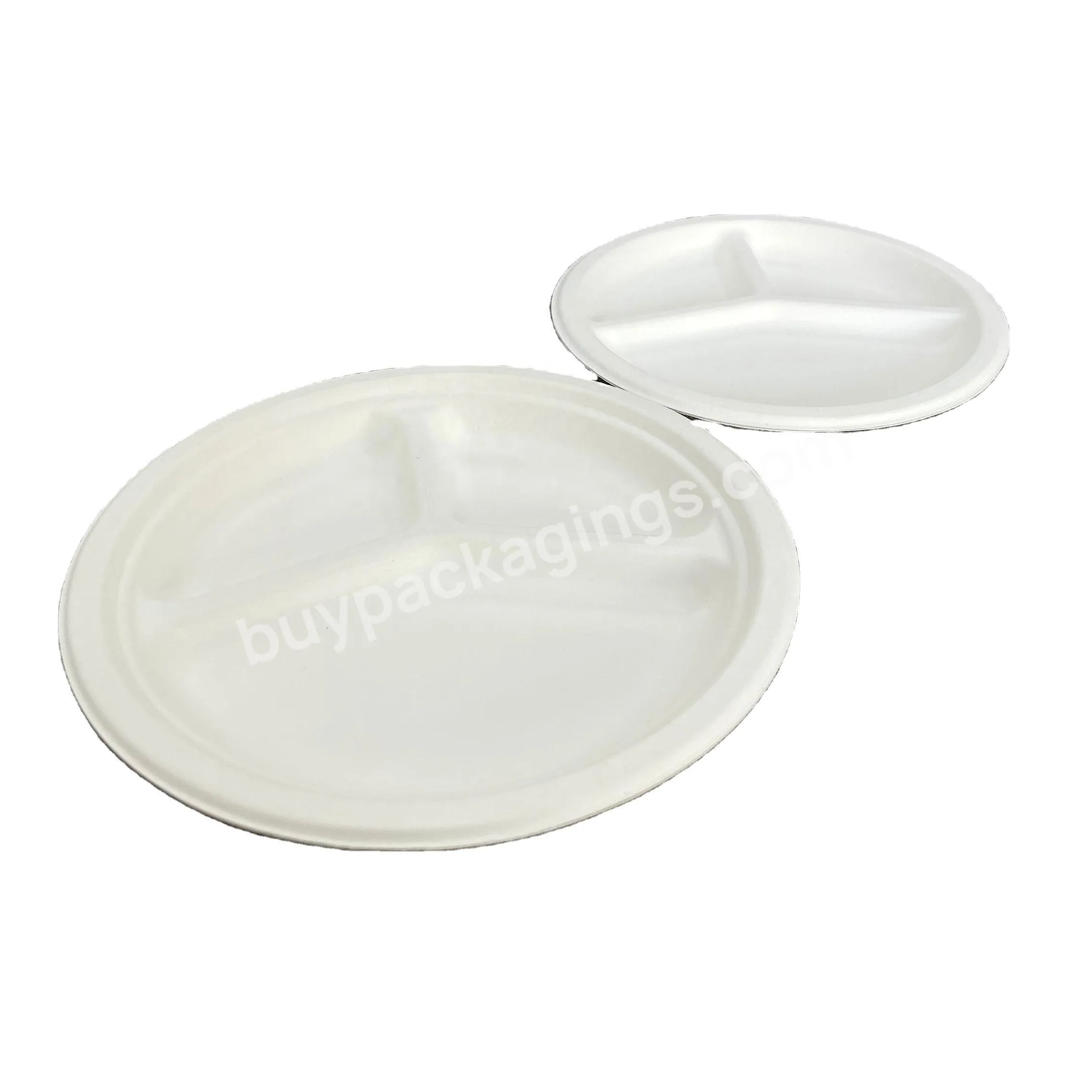 9 Inch Birthday Disposable Biodegradable Party Christmas Bagasse Paper Round Plates Food Tray Dishes - Buy Disposable Plates Biodegradable,Plates Food Tray Bagasse Sushi Tray,Bagasse Round Plate.