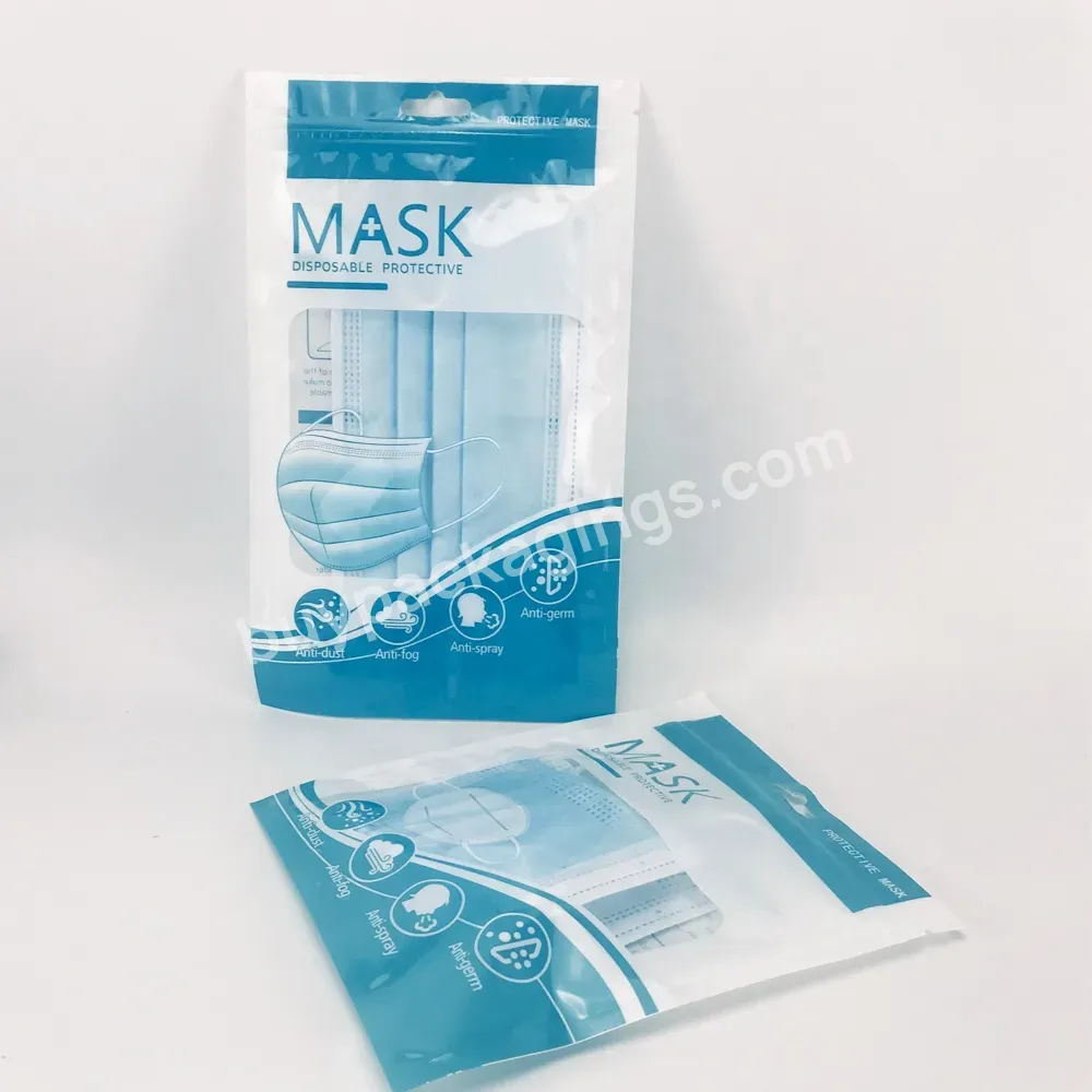 Accept Custom Printing Wholesale China Factory Plastic Bag Zip Lock Ziplock Mask Bags For Packaging With Logo - Buy Mask Bags,Ziplock Bags,Bag Zip Lock Ziplock Bags For Packaging With Logo.