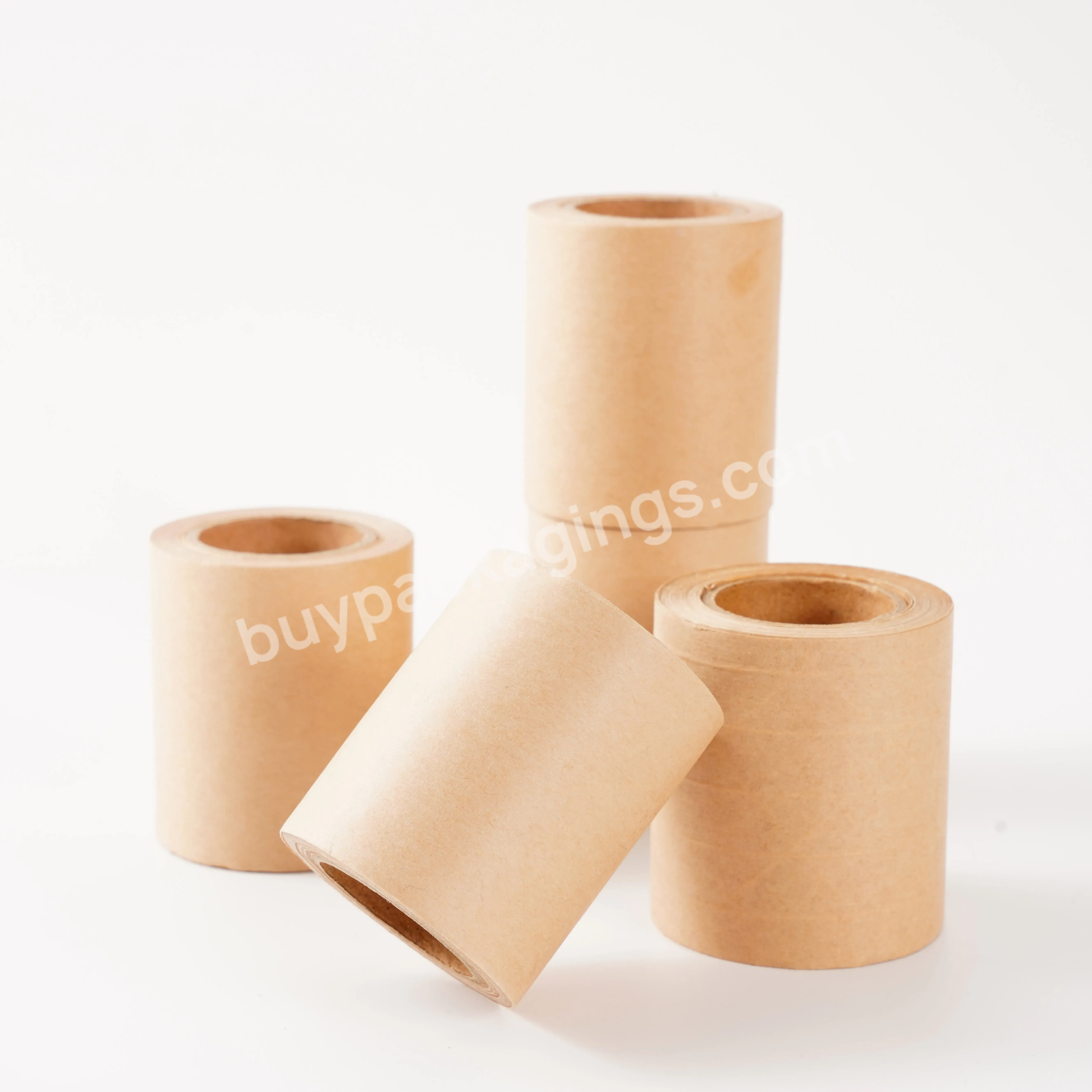 Adhesive Non Stretch Writable Coated Kraft Paper Tape For Packaging