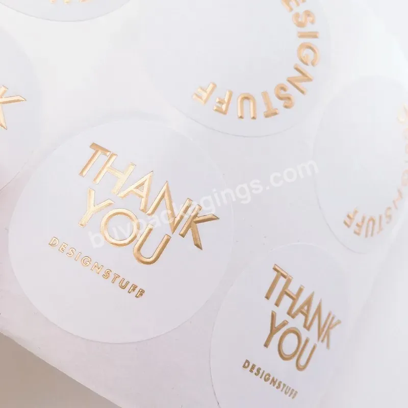 Adhesive Package Box Label Order Custom Gold Thank You Stickers - Buy Package Box Label,Order Custom Stickers,Gold Thank You Stickers.