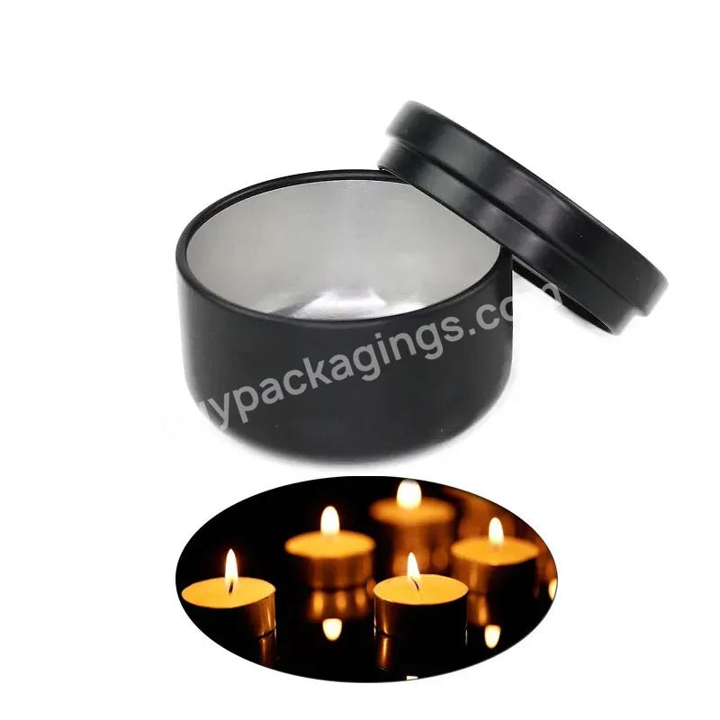 Aluminum Candle Tin 50ml Round Candle Containers Cosmetic Jars Oil Cream Pot Empty Aromatherapy Sealed Metal Can Travel - Buy Aluminum Candle Tin,Aluminum Cosmetic Jars,Metal Can.