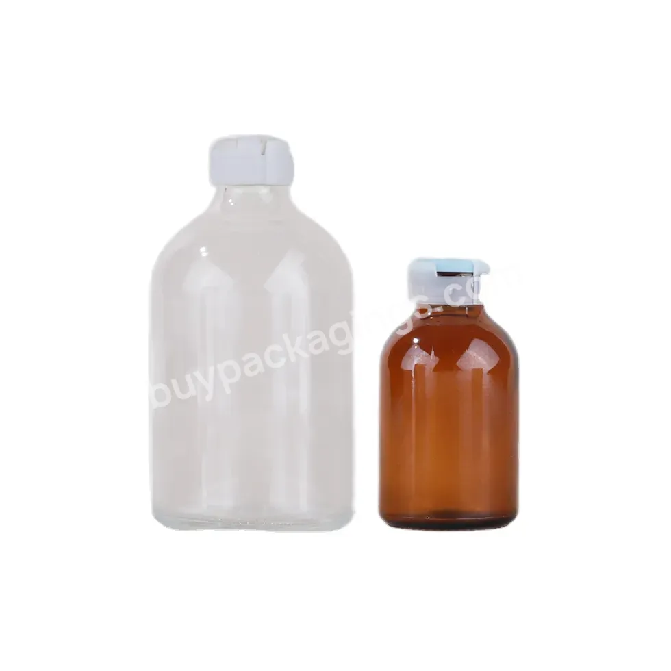 Aluminum Cover Capping Filling Machine Packaging Amber Clear Medicine Penicillin Injectable Pharmaceutical Amber Glass Bottle - Buy Glass Potion Bottle,Pharmaceutical Amber Glass Bottle,Injectable Pharmaceutical Glass Bottle.