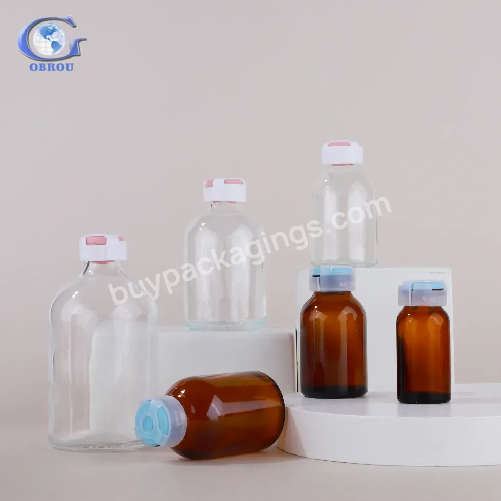 Aluminum Cover Capping Filling Machine Packaging Amber Clear Medicine Penicillin Injectable Pharmaceutical Amber Glass Bottle - Buy Glass Potion Bottle,Pharmaceutical Amber Glass Bottle,Injectable Pharmaceutical Glass Bottle.