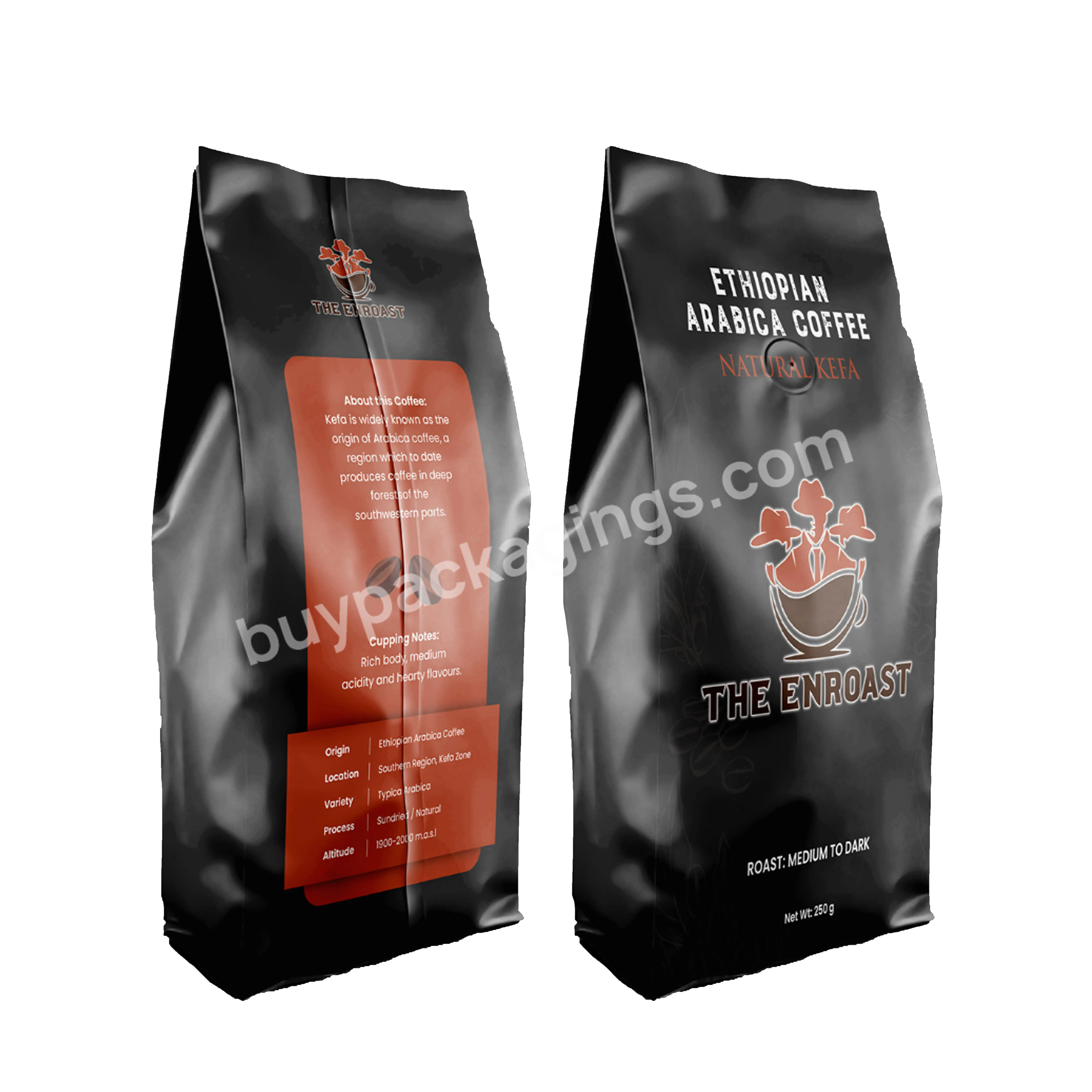 Aluminum Foil 100g 250g 500g Black Side Gusset Coffee Bags With Valve No Zip Customized Resealable Resealable - Buy Coffee Bag Resealable,500g Black Coffee Bags With Valve,Coffee Bag With Valve No Zip.