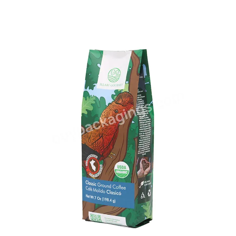 Aluminum Foil Custom Print Coffee Bags With Valve Smell Proof Water Proof Side Gusset Coffee Bag - Buy Side Gusset Coffee Bag,Valve Coffee Bags,Coffee Bag Custom.