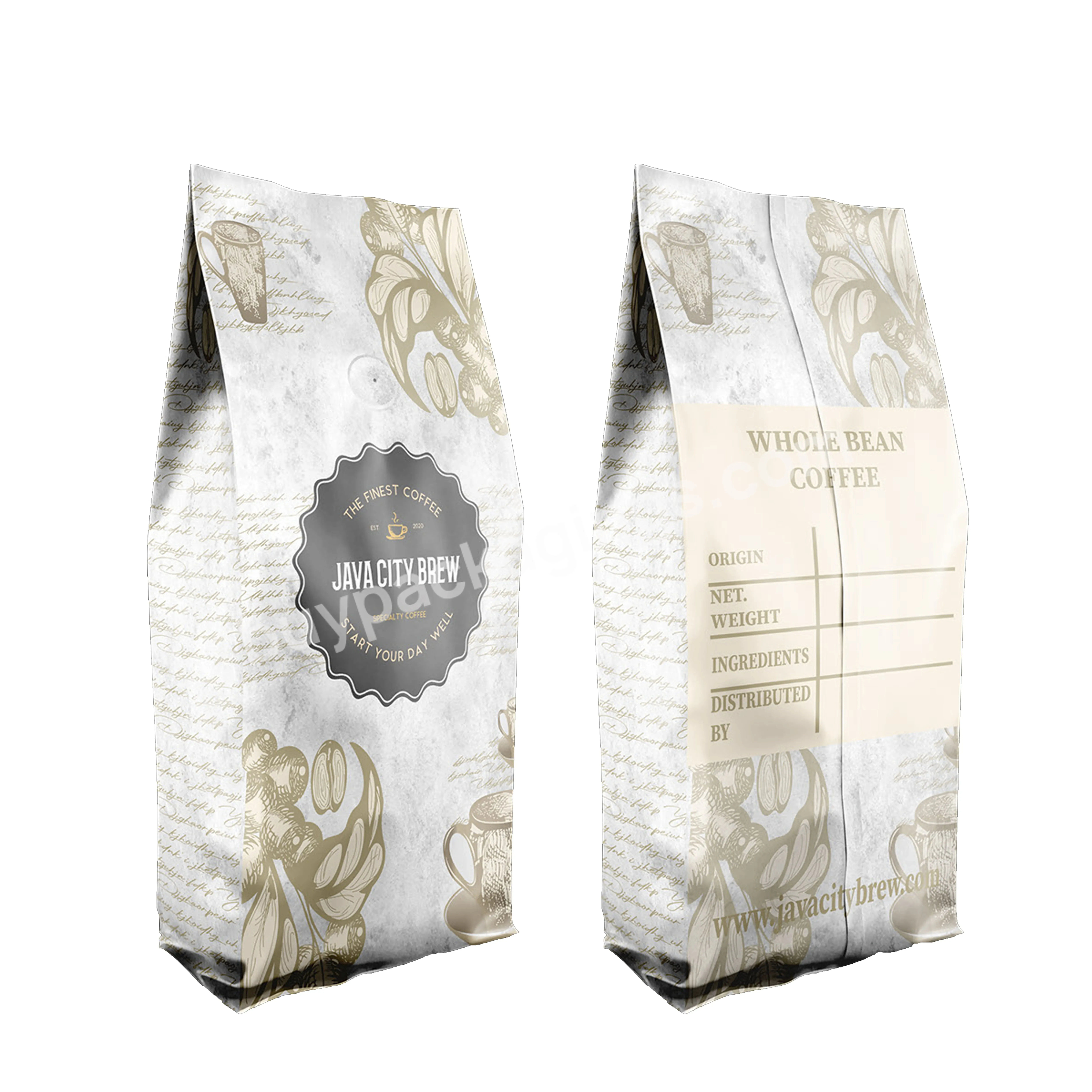 Aluminum Foil Digital Print Coffee Bag With Valve Fold Seal Customized Side Gusset Big Coffee Tea Bag - Buy Big Coffee Tea Bag,Coffee Bags With Valve Fold Seal,Coffee Bags Digital.
