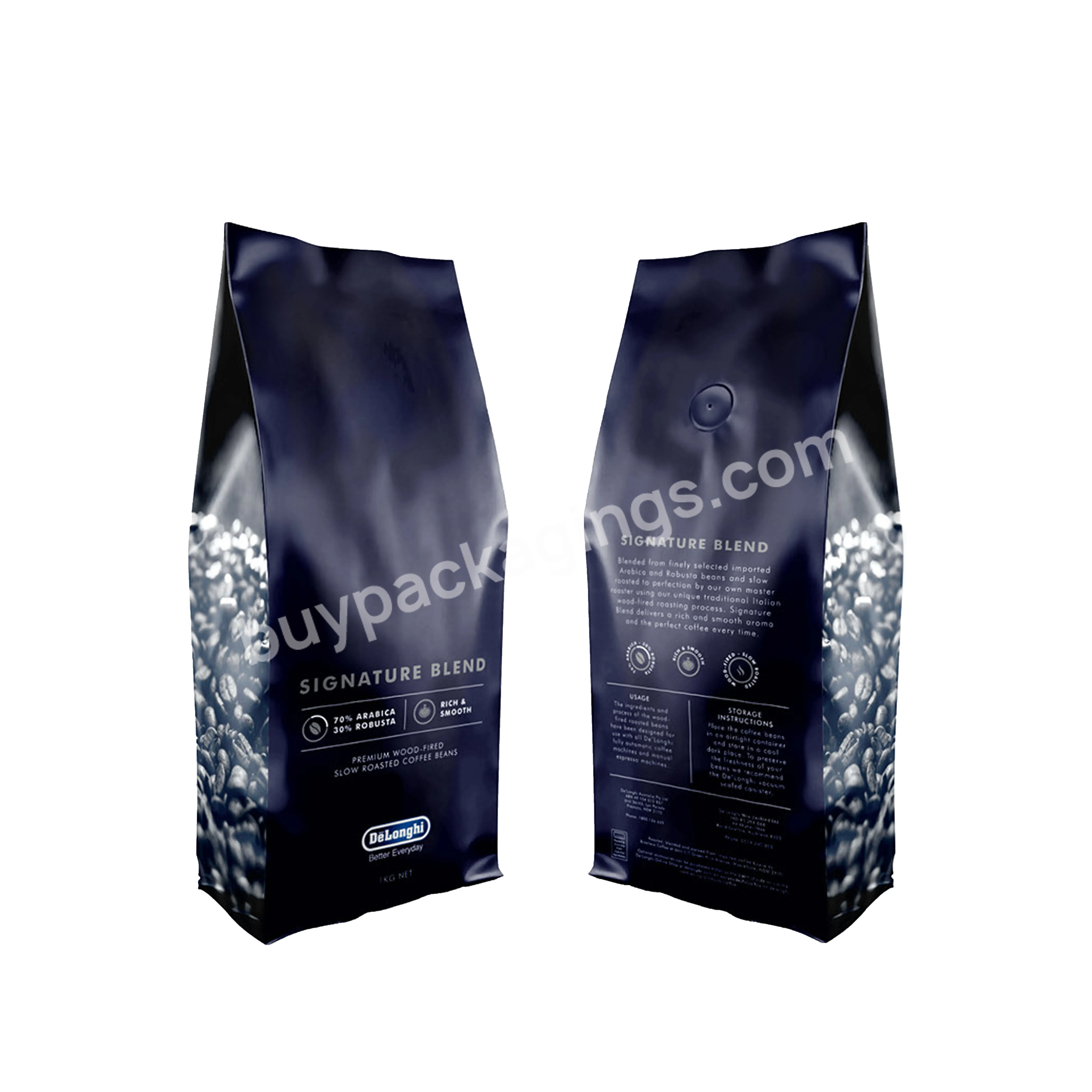 Aluminum Foil Digital Print Customized Coffee Bags1lb 2 Lb 5 Lb Side Gusset Coffee Bag With Valve - Buy 5lb Coffee Bag With Valve,5lb Coffe Bag,5lb Coffee Bag.