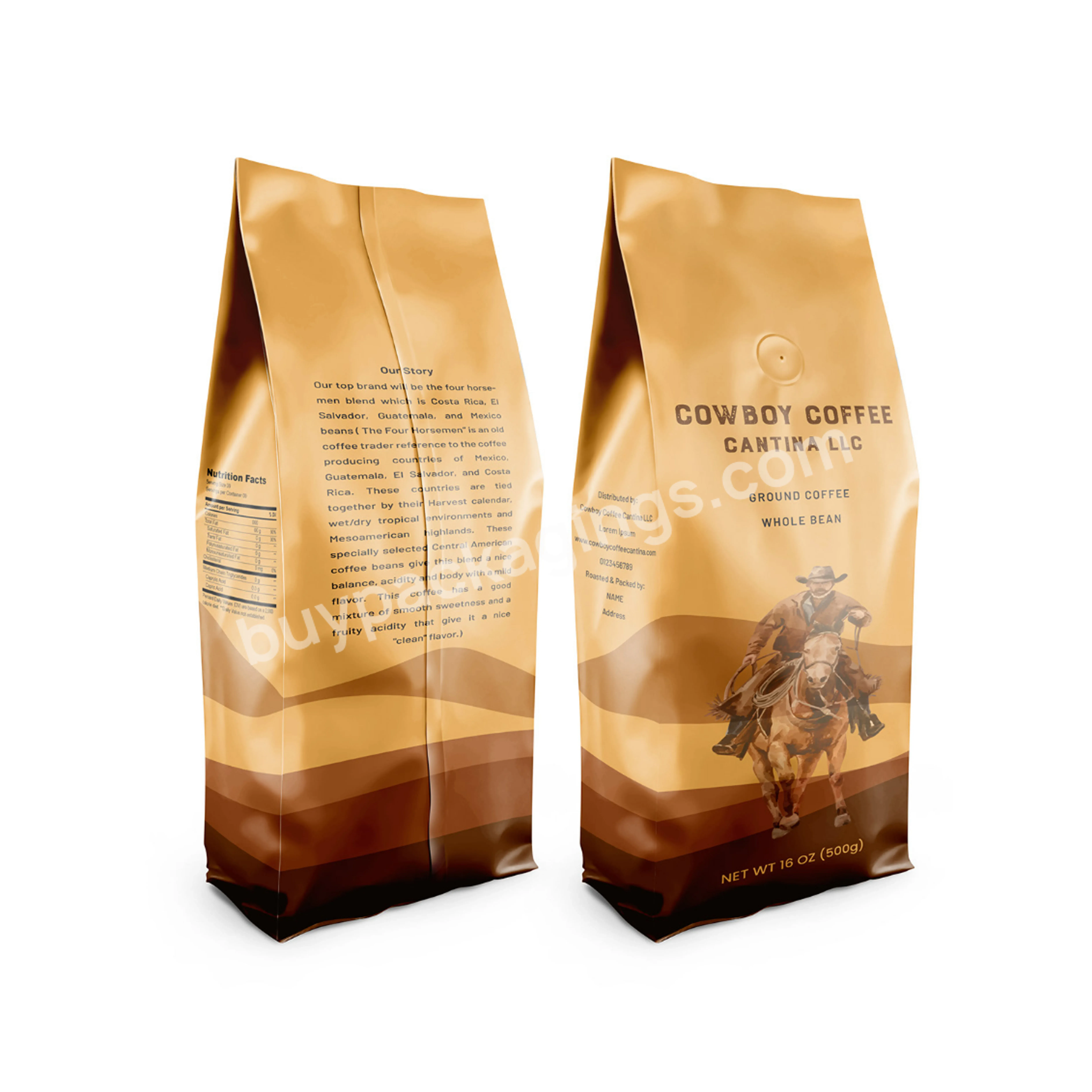 Aluminum Foil Digital Print Customized Coffee Bags1lb 2 Lb 5 Lb Side Gusset Coffee Bag With Valve - Buy 5lb Coffee Bag With Valve,5lb Coffe Bag,5lb Coffee Bag.