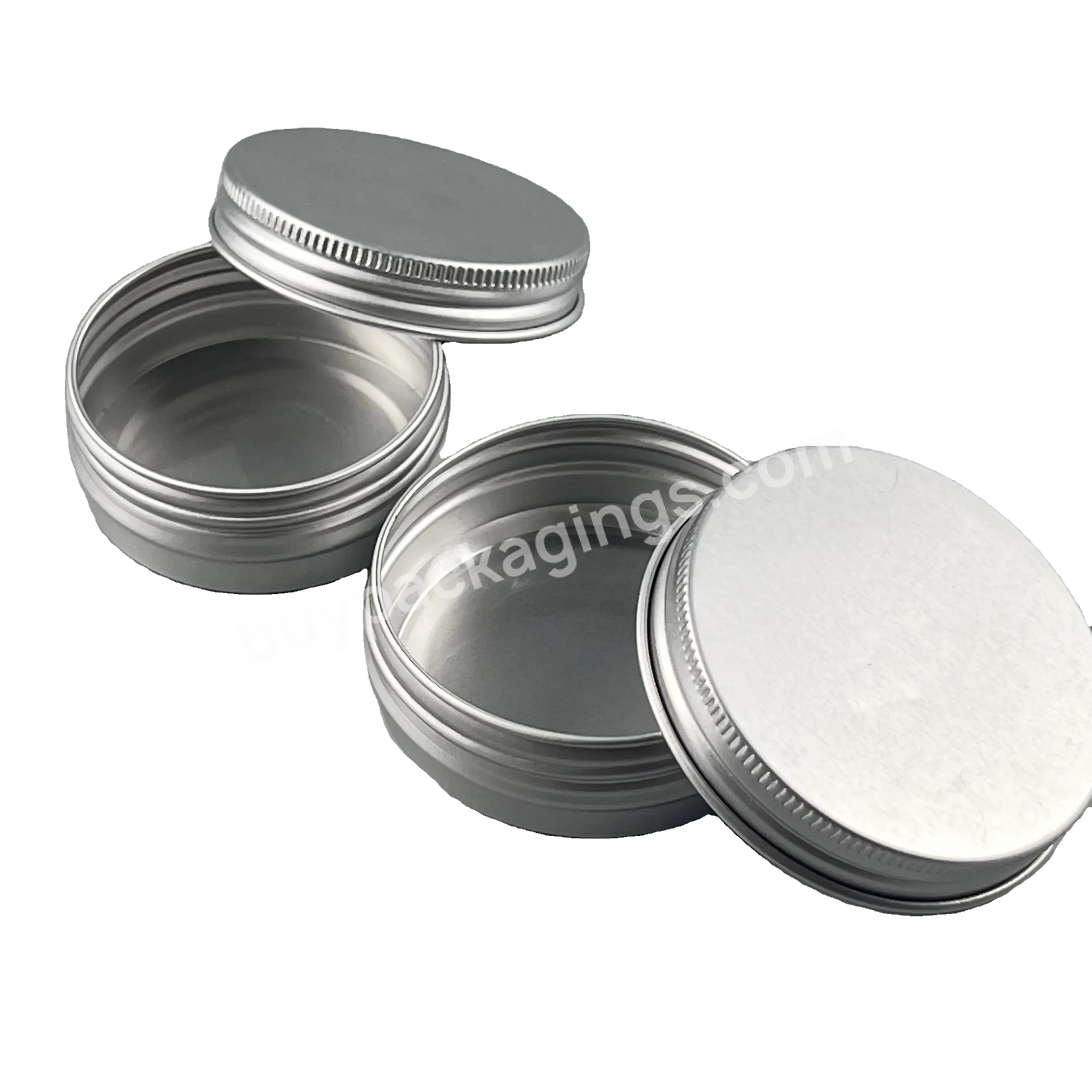 Aluminum Jar Container Empty Metal Aluminum Jar Cosmetic Sleek Can Tin Container - Buy Aluminum Jar Container.