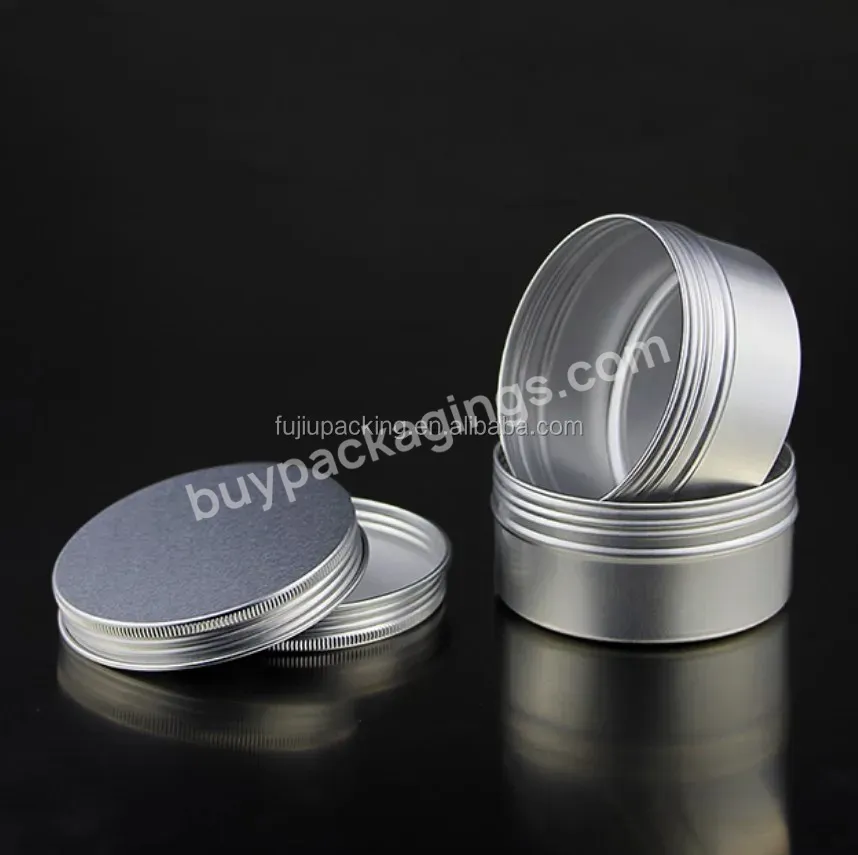 Aluminum Jars 5ml 10ml 30ml 50ml 60ml 100ml Metal Tin Box Silver Aluminum Container For Balm Candle