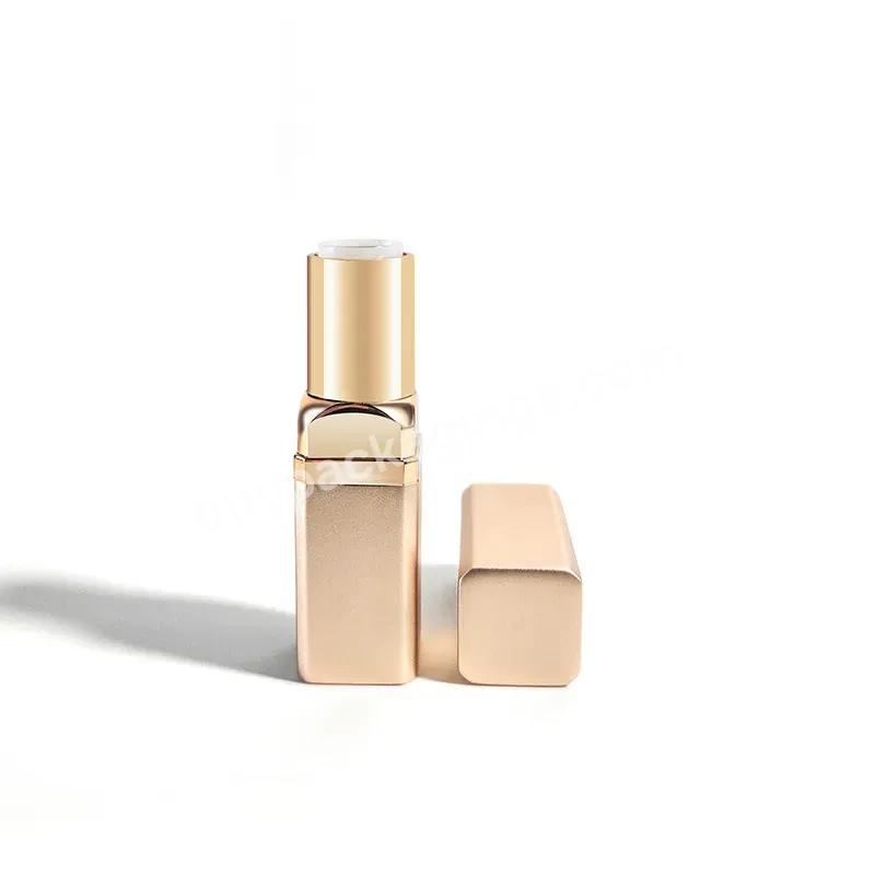 Aluminum Square Lipstick Tube Container Cosmetic Rose Gold With Your Logo - Buy Aluminum Lipstick Container,Aluminum Square Lipstick Container With Your Logo,Container Lipstick Tube Cosmetic Rose Gold.