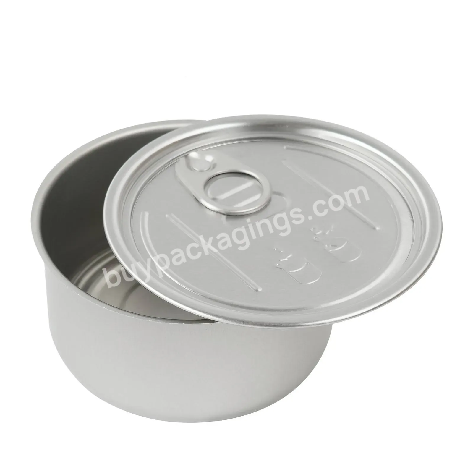 Aluminum Tins Storage Cans Press In Self-seal By Machine Tin Can With Ring Lid For Candy Cake Tea Storage Jar