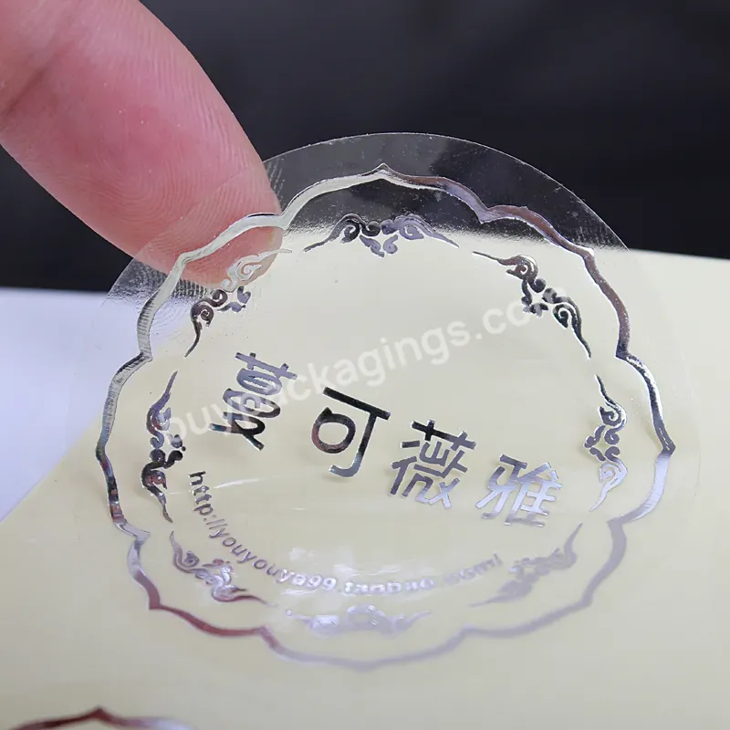Amazing Transparent Glass Perfume Bottle Stickers Transparent Sticker - Buy Transparent Sticker,Custom Stickers,Logo Printing Sticker.