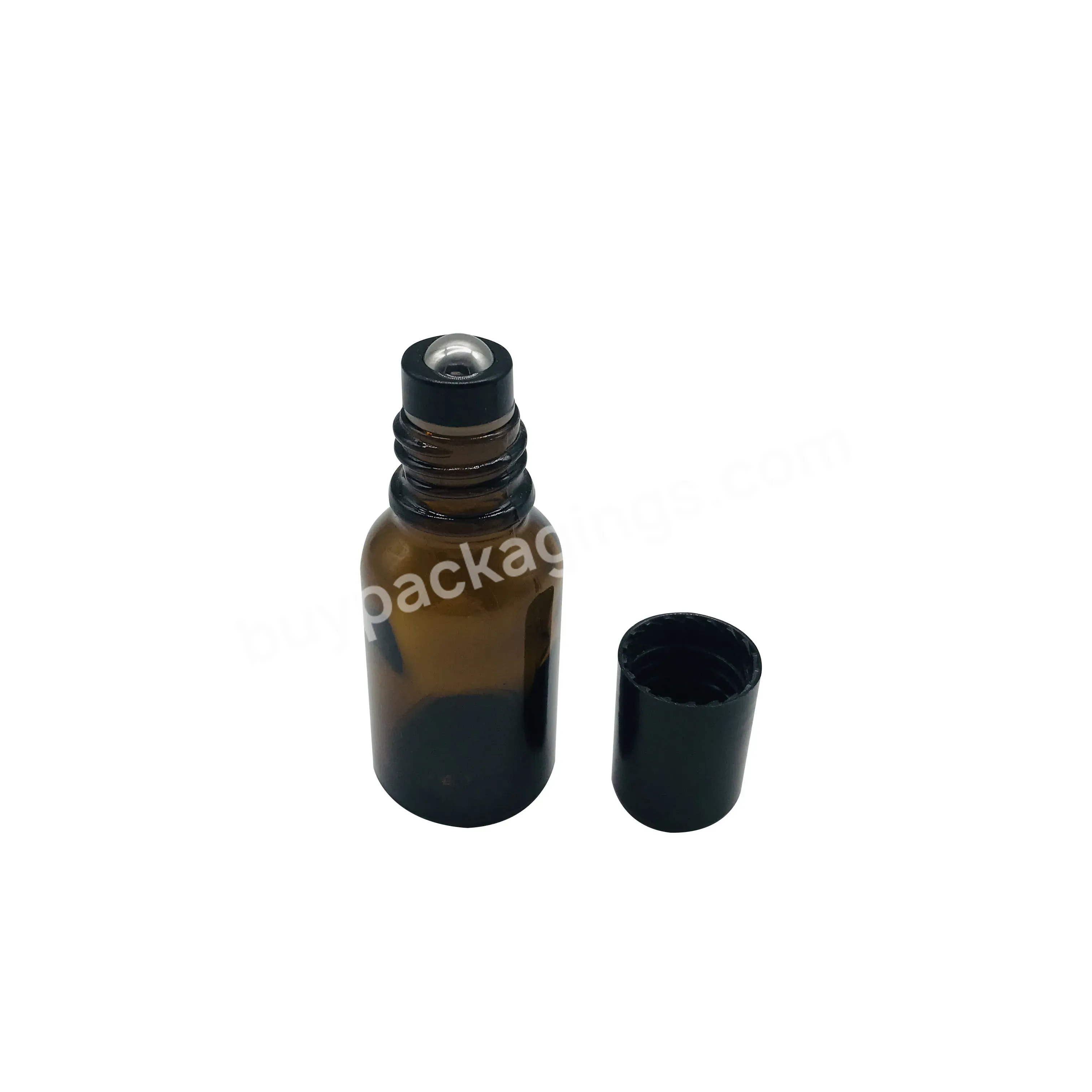 Amber Glass Roll On Deodorant Bottle With Stainless Steel Roller Ball For Essential Oil Perfume 5ml 10ml 15ml - Buy Roller Ball Glass Bottle,Roll On Glass Bottle,Glass Roll On Deodorant Bottle.