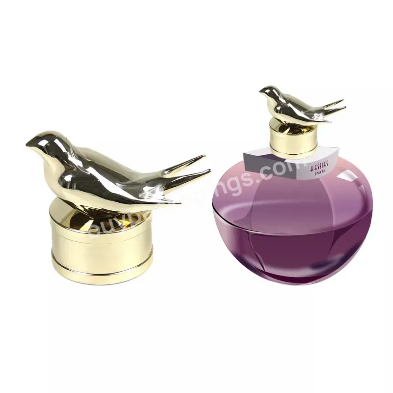 Animal Perfume Bottle Bird Cap Luxury Zamac Perfume Bottle - Buy Animal Perfume Lids Bottles Cap,Animal Head Perfume Lids,Electroplating Perfume Cover.