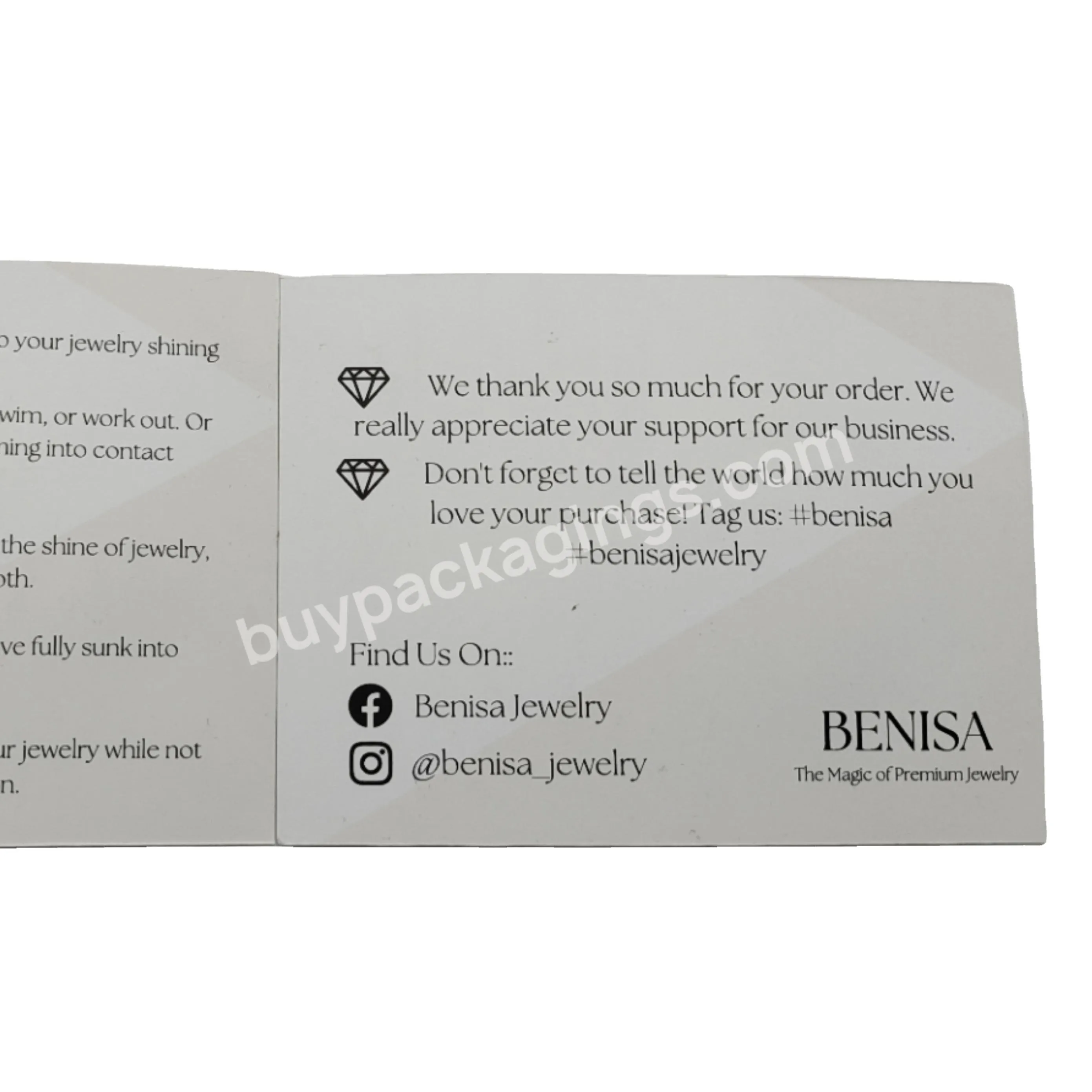 Appreciation To Clients Useful Custom Thank You Cards With Your Own Logo Printed Bookmarks