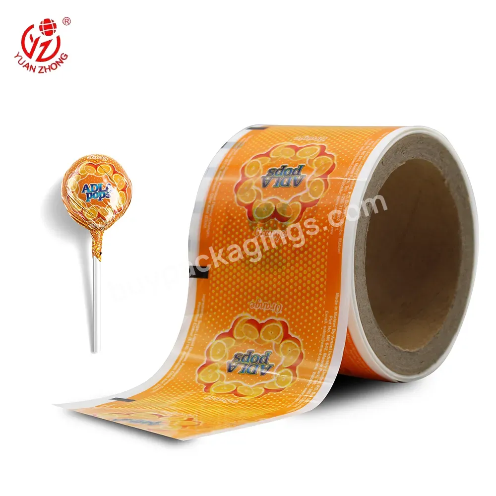 Automatic Packaging Customized Printed Candy/lollipop Wrapper Food Grade Heat Sealing Bopp Packaging Film Pack - Buy Custom Candy Packaging,Film Pack,Plastic Film Pack.