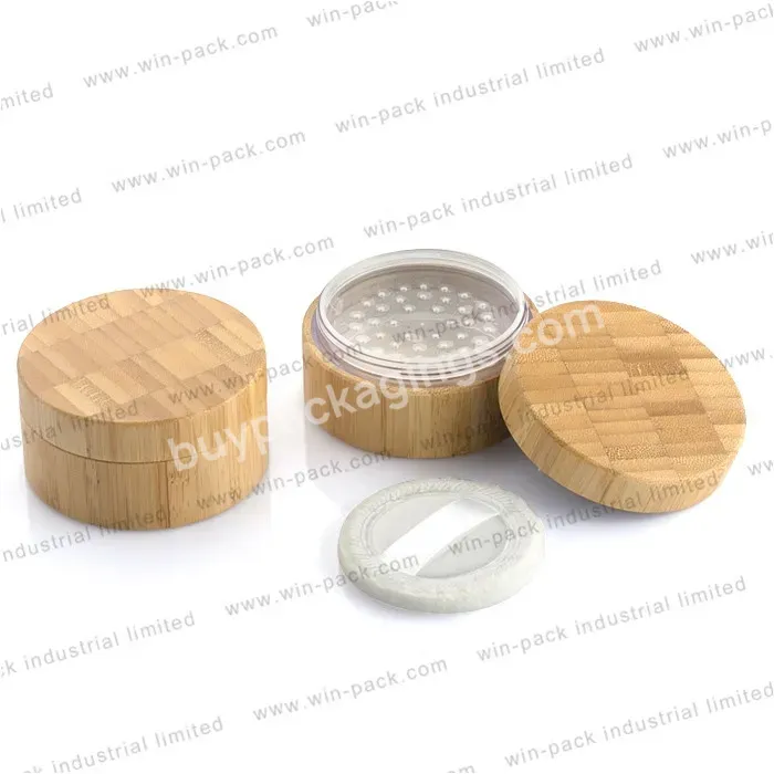 Bamboo Cap Skincare Body Lotion Cosmetic Packaging 30g 50g 100g 200g 300g Glass Empty Container Frosted Cream Jars With Lid - Buy Cosmetic Plastic Jars With Lids,Sprinkle Jars With Lid,Bamboo Jar.