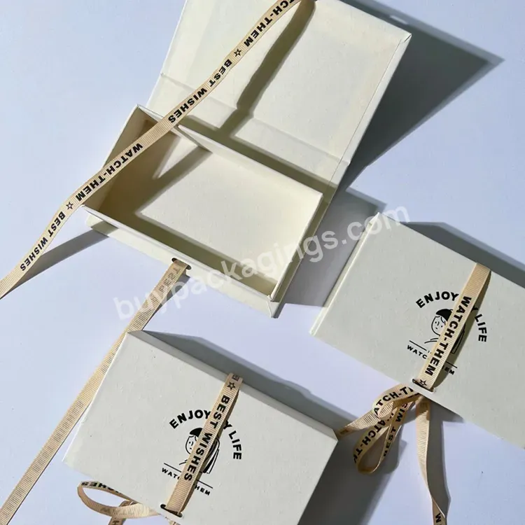 Beige Cream Color Necklace Chain Gift Boxes Texture Paper Long Jewelry Box Chic Pendant Box - Buy Necklace Chain Gift Boxes,Long Jewelry Box,Pendant Box.