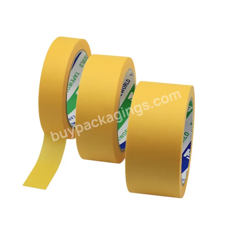 Best Painting Adhesive Acrylic Automotive Shop Yellow Green Rice Paper Masking Washi Tape - Buy Automotive Masking Tape,Paper Automotive Washi Tape Masking,24mm Auto Motive Adhesive Paper Car Maskingtape Yellow Masking Tape.