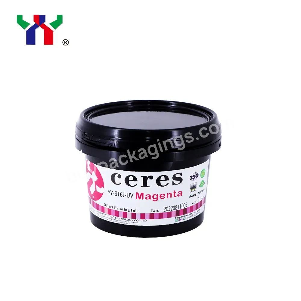 Best Selling Ceres Uv Offset Printing Ink For Labels/pvc/pet/coated Or Craft Paper And So On Magenta Color - Buy Uv Offset Ink,Ceres Ink,Uv Offset Printing Ink.