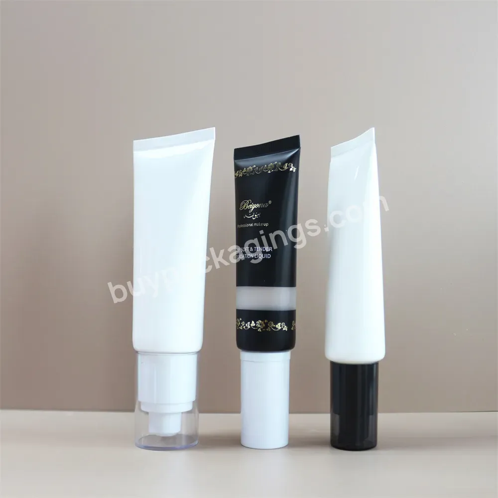 Biodegradable Bio-plastic Custom Empty Oval Packaging Hand Eyecream Tubes Skincare Squeeze Cosmetic Plastic Tube For Cosmetics