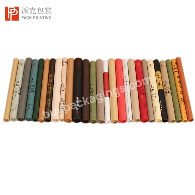 Biodegradable cardboard paper tube mailing paper tube for poster packaging with custom printed