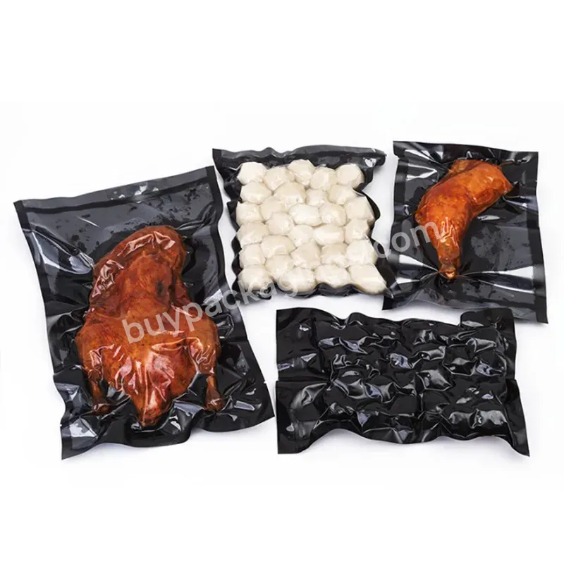 Biodegradable Compostable Food Storage Pack One Side Clear Transparent One Side Black Vacuum Seal Plastic Bag - Buy Vacuum Seal Bag,Electron Central Vacuum Bags,Vacuum Sealer Bag For Storage Food.