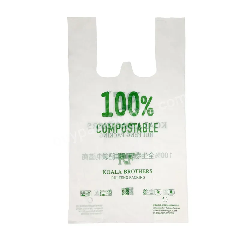 Biodegradable Compostable Oem Eco Friendly Tearproof Shopping T Shirt Bag - Buy Eco Friendly,Biodegradable Tshirt Bag,Cornstarch Tshirt Bag.