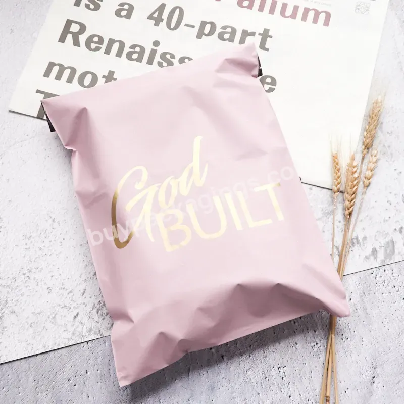 Biodegradable Custom Logo Pink Golden Poly Mailer Envelope Mail Plastic Packing Shipping Courier Bag For Clothing - Buy Poly Mailer For Book,Biodegradable Poly Mailer Envelope Bag,Pink Golden Poly Mailer Envelope Bag.