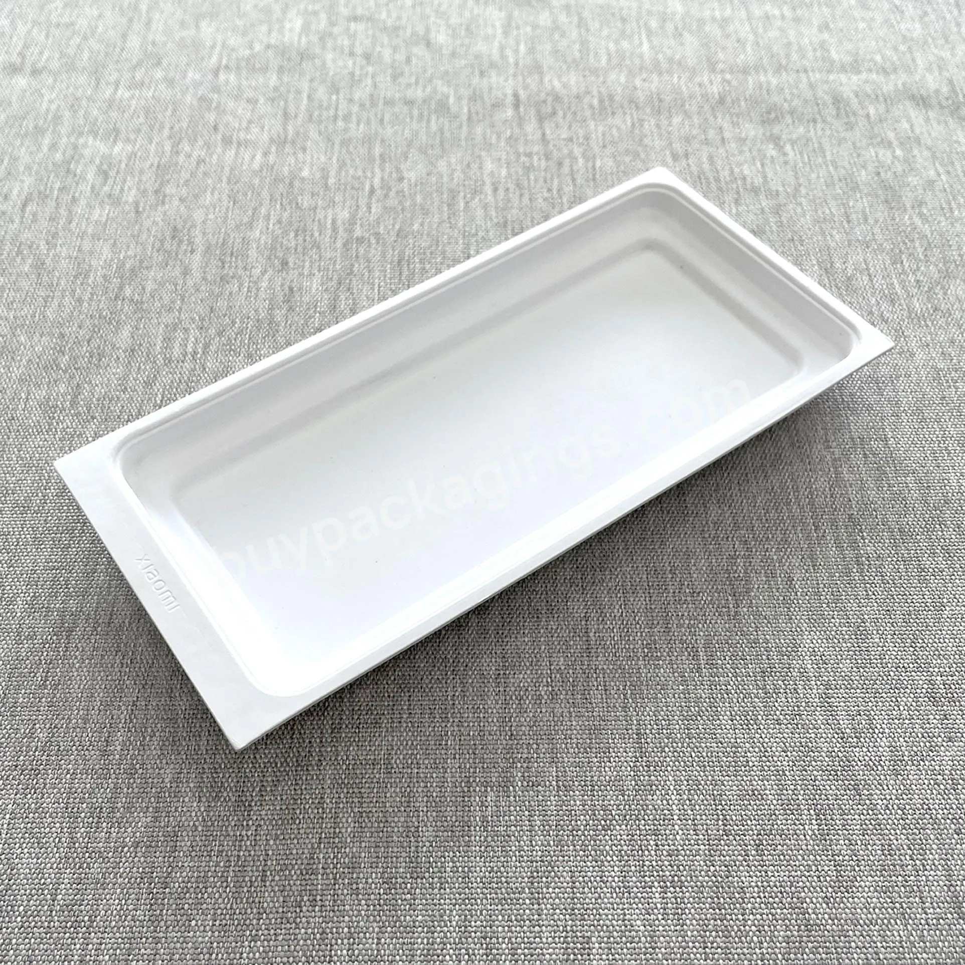 Biodegradable Custom Logo White Bagasse Paper Electronic Components Product Tray Cell Phone Packaging Trays - Buy Biodegradable Paper Tray Packaging,Electronic Components Product Packaging Tray,Cell Phone Packaging Trays.