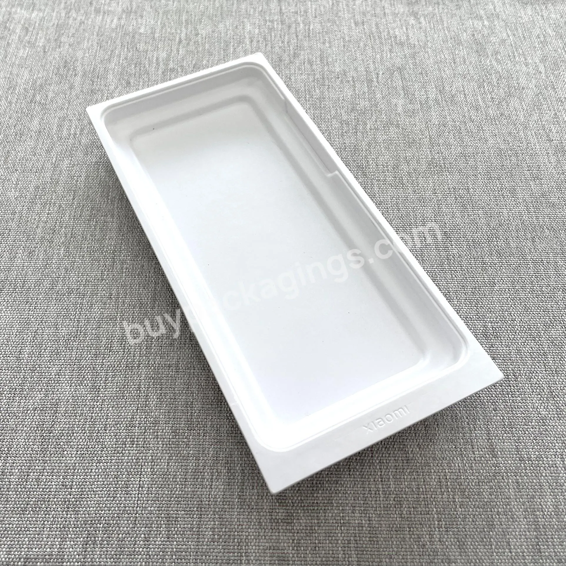 Biodegradable Custom Logo White Bagasse Paper Electronic Components Product Tray Cell Phone Packaging Trays - Buy Biodegradable Paper Tray Packaging,Electronic Components Product Packaging Tray,Cell Phone Packaging Trays.