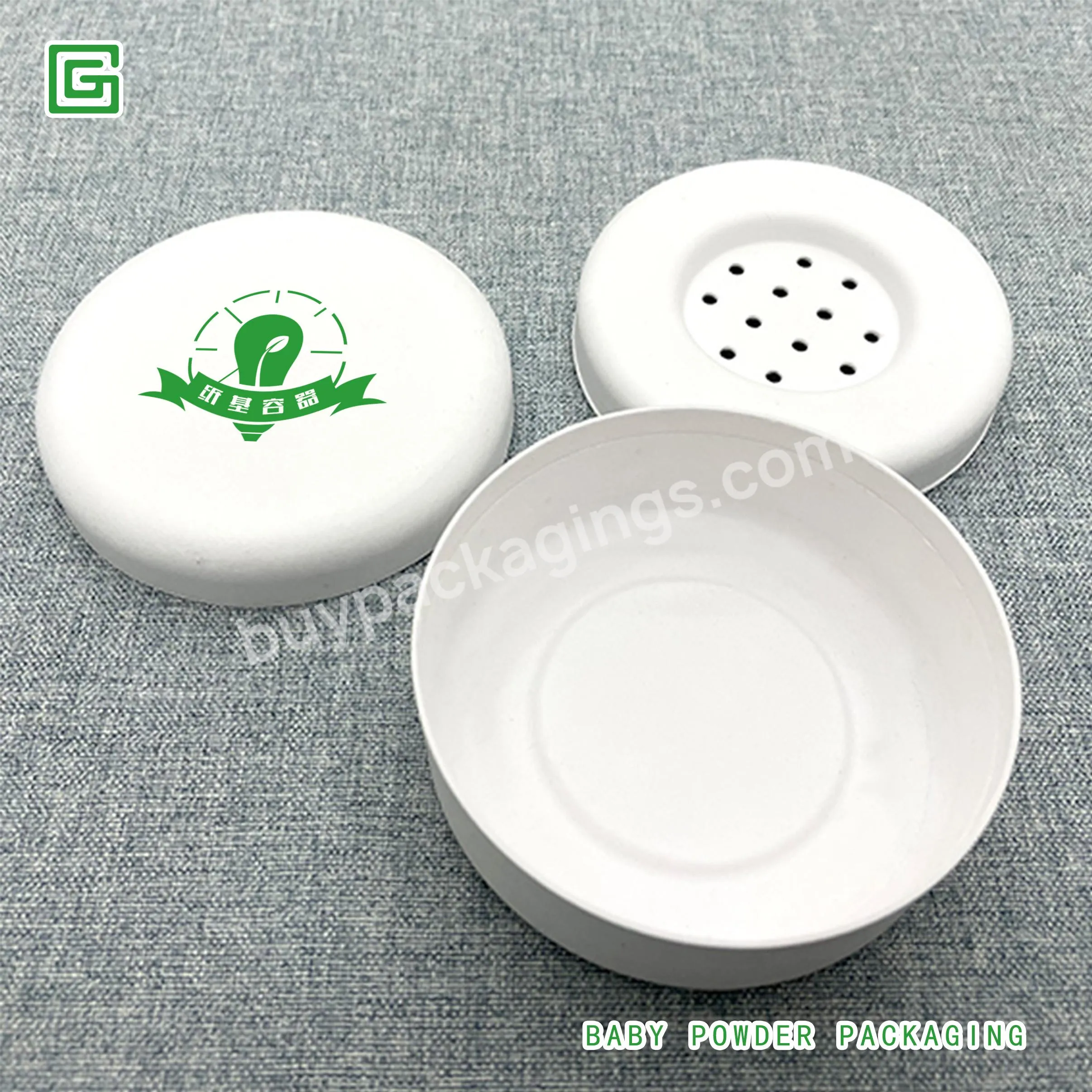 Biodegradable Degradable Full Color Sugarcane Full Set Talcum Powder Paper Molded Pulp Box With Free Design - Buy Container Bagasse Box Packing Box,Eco-friendly 100% Biodegradable Box Bagasse Container Packing Box,Pulp Food Container.