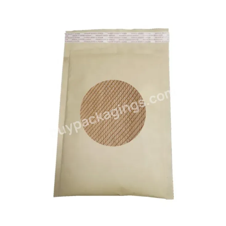 Biodegradable Environmental Honeycomb Kraft Paper Shipping Envelope Bag With Bubble Cushion Wrap - Buy Envelope Bag With Bubble Cushion Wrap,Biodegradable Mailing Bag,Kraft Paper Envelope.