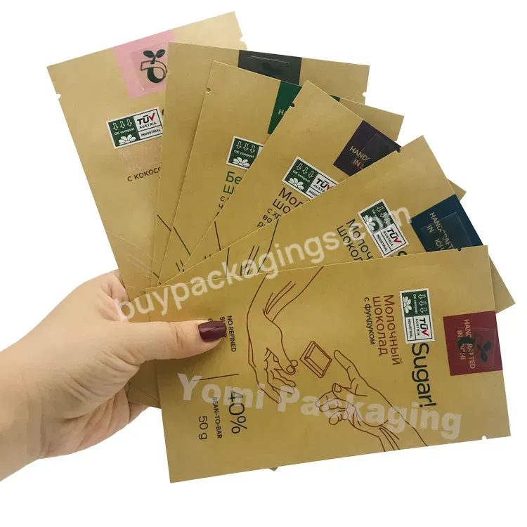 Biodegradable Foil Lined Kraft Paper Chocolate Wrapper Protein Bar Packaging - Buy Kraft Paper Chocolate Wrapper,Chocolate Wrapper Protein Bar Packaging,Biodegradable Foil Lined Kraft Paper Chocolate Wrapper Protein Bar Packaging.