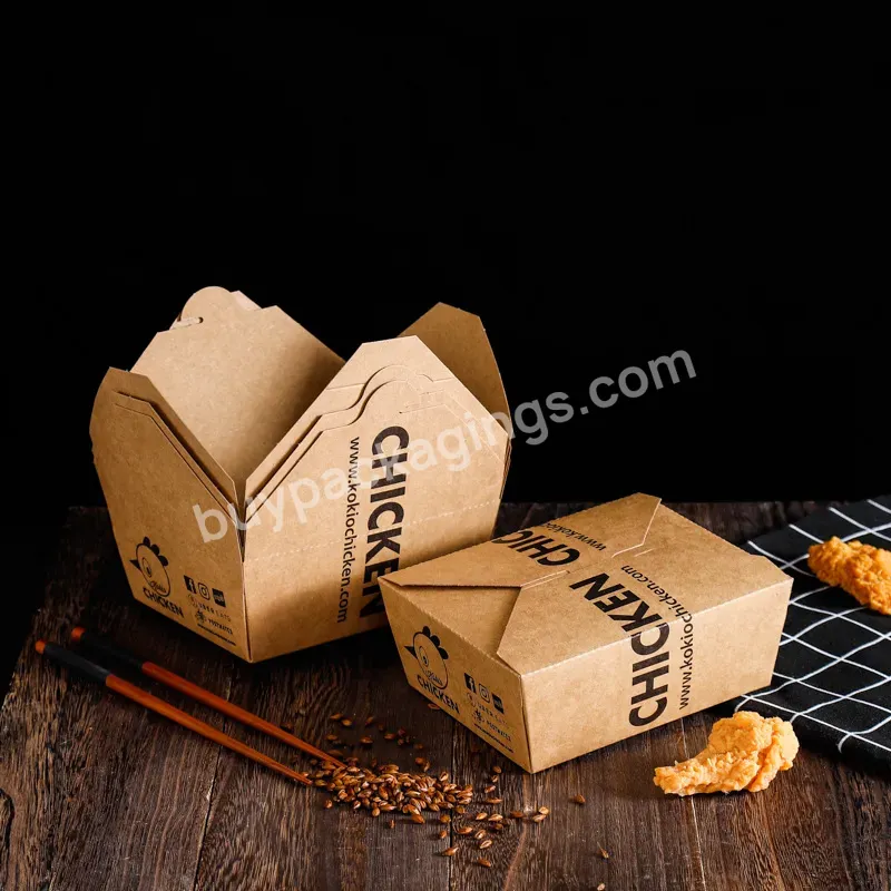 Biodegradable Food Grade Paper Takeaway Food Container For Fast Food Packaging - Buy Biodegradable Food Container,Food Packaging Container,Takeaway Food Container.