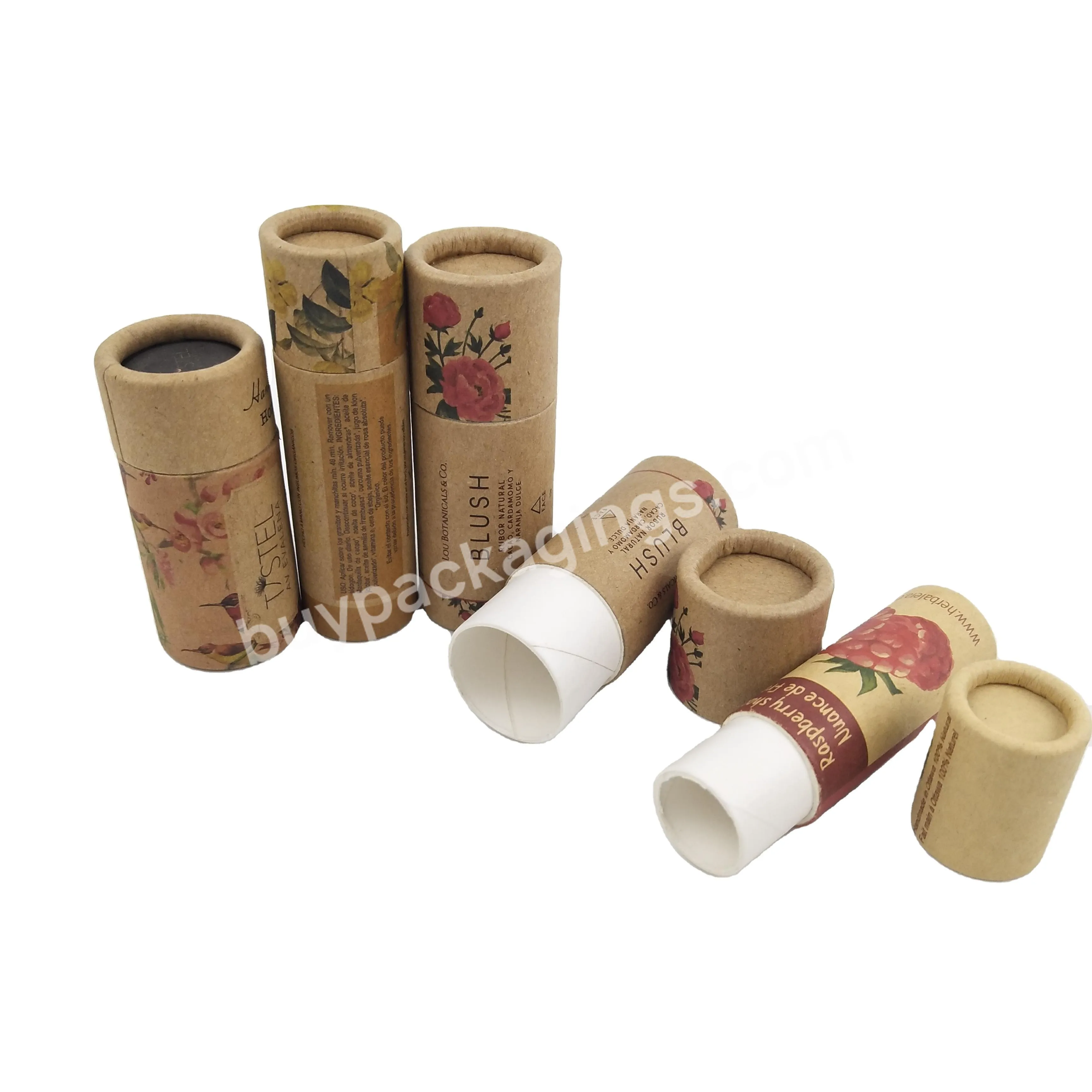 biodegradable lip balmdeodorant solid perfume push up paper tube