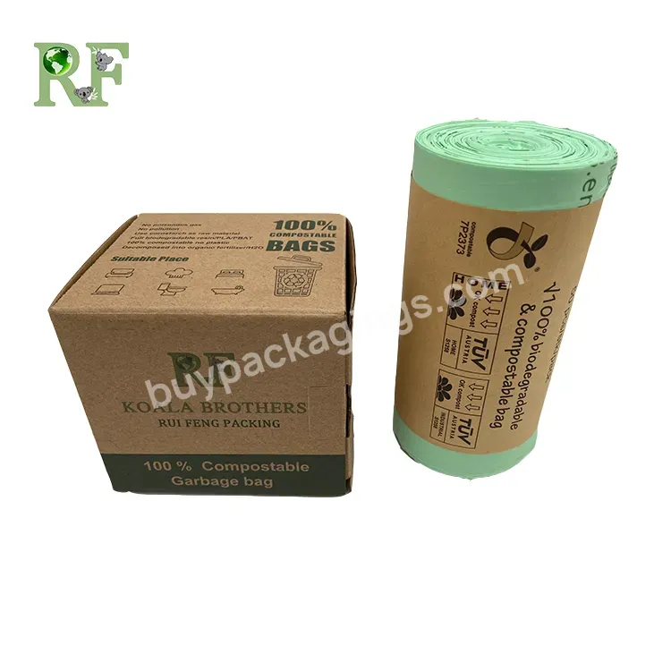 Biodegradable Organic Eco-friendly Oem Private Label Custom Fast Delivery Trash Bag Garbage Bag Customized