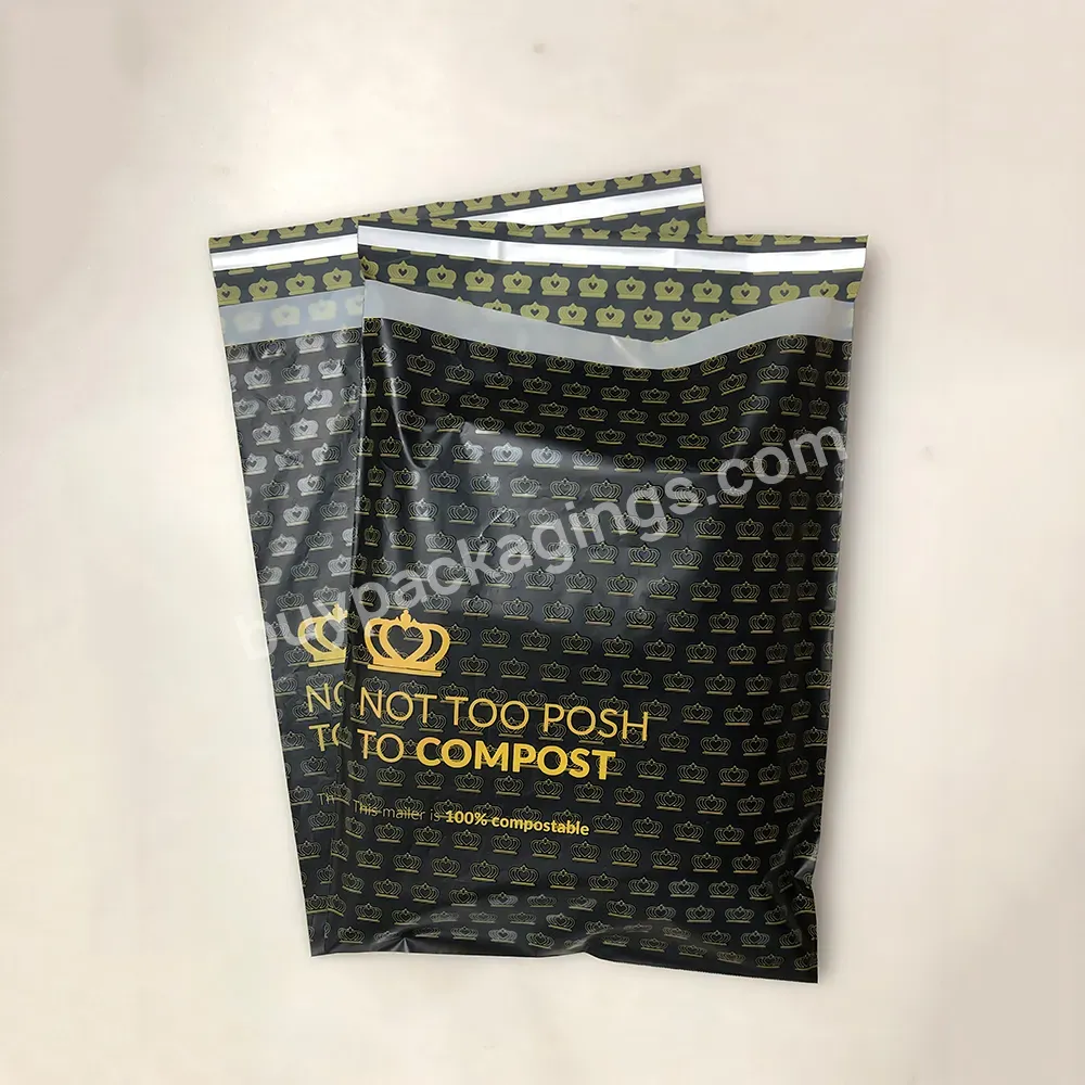 Biodegradable Packaging Custom-made Mailer Bag Matte Black Mail-filled Envelope Packaging Material Poly Bubble Mailer Bag