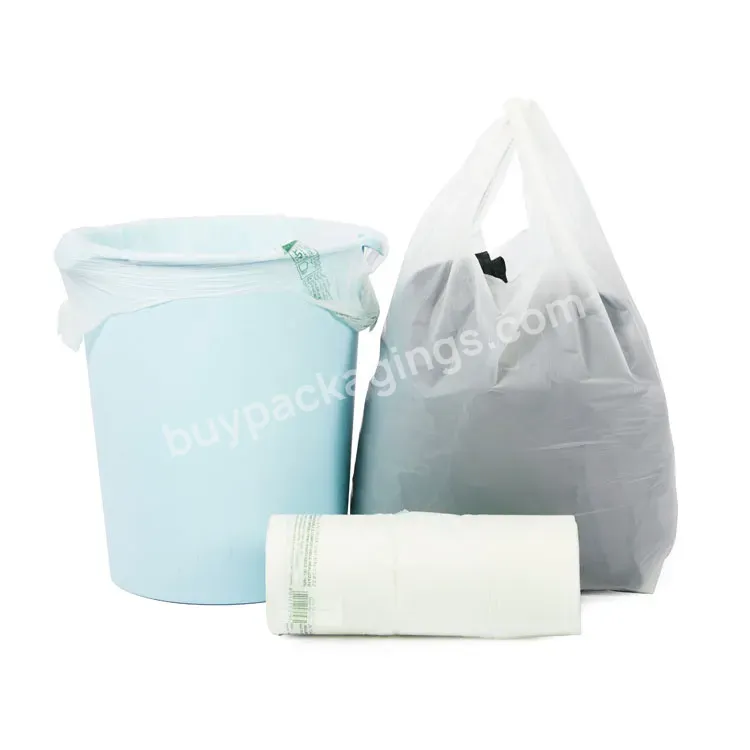 Biodegradable Packaging Shopping Bags Compostable Vest Handle Garbage Bag Wholesale Pla Grocery Pouch - Buy Compostable Bag,Bag,Biodegradable Packaging.