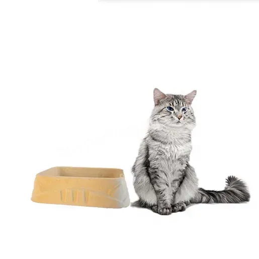 Biodegradable Paper Pulp Cat Litter Tray Box Economy Carrier Moulded Fiber Pet Litter Pan - Buy Pet Litter Pan,Cat Litter Tray,Paper Cat Litter.