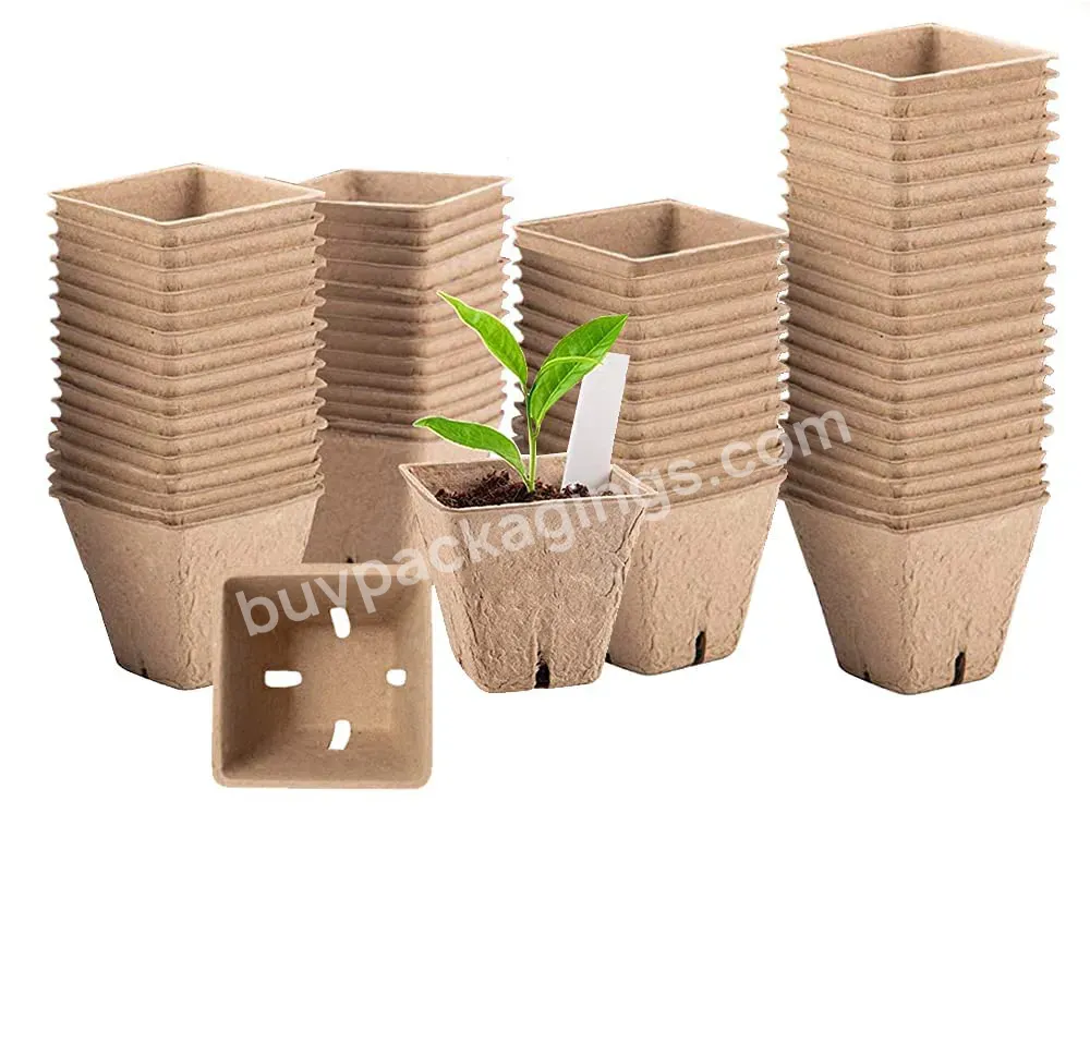 Biodegradable Paper Pulp Pots For Seedling Herb Seed Starter Tray Garden Germination Nursery Oem - Buy Paper Pulp Pots,Plant Starter,Seeding Pot.