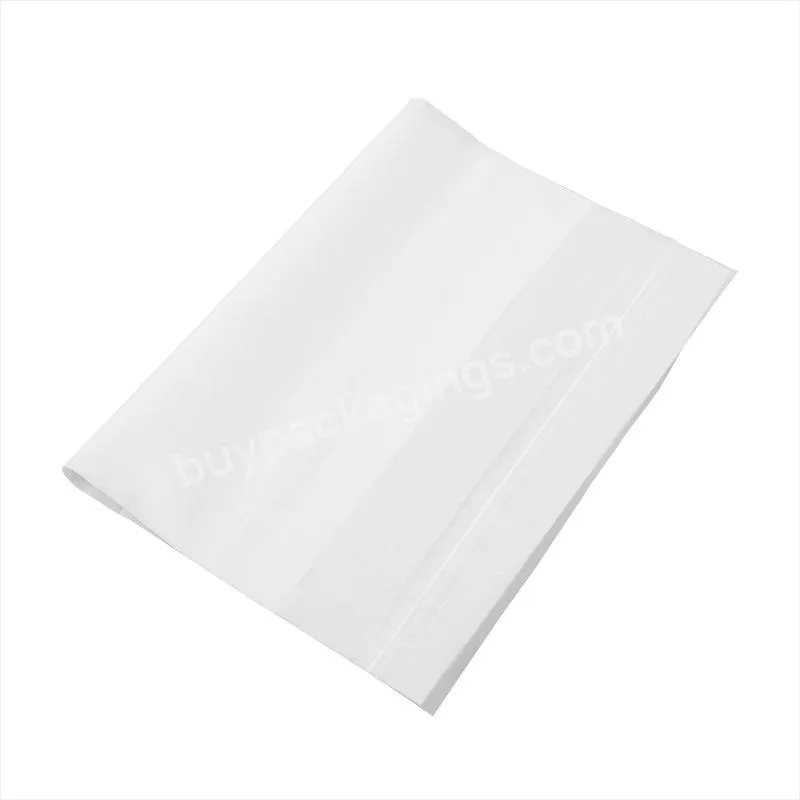 Biodegradable plastic bag PLA semi transparent and biodegradable self-adhesive packaging for clothing