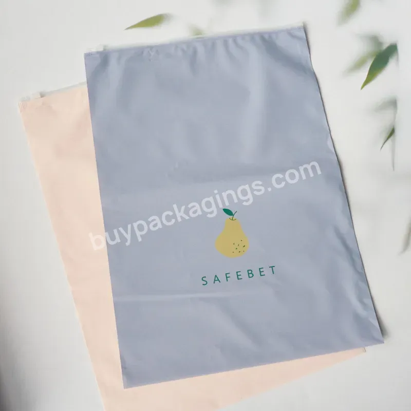 Biodegradable Plastic Poly Frosted Matte Zipper Lock Packaging Cpe Zip Lock Bag For Clothes - Buy Biodegradable Cpe Zip Lock Bag For Clothes,Matte Zipper Lock Packaging Bag,Poly Frosted Matte Zipper Bag.