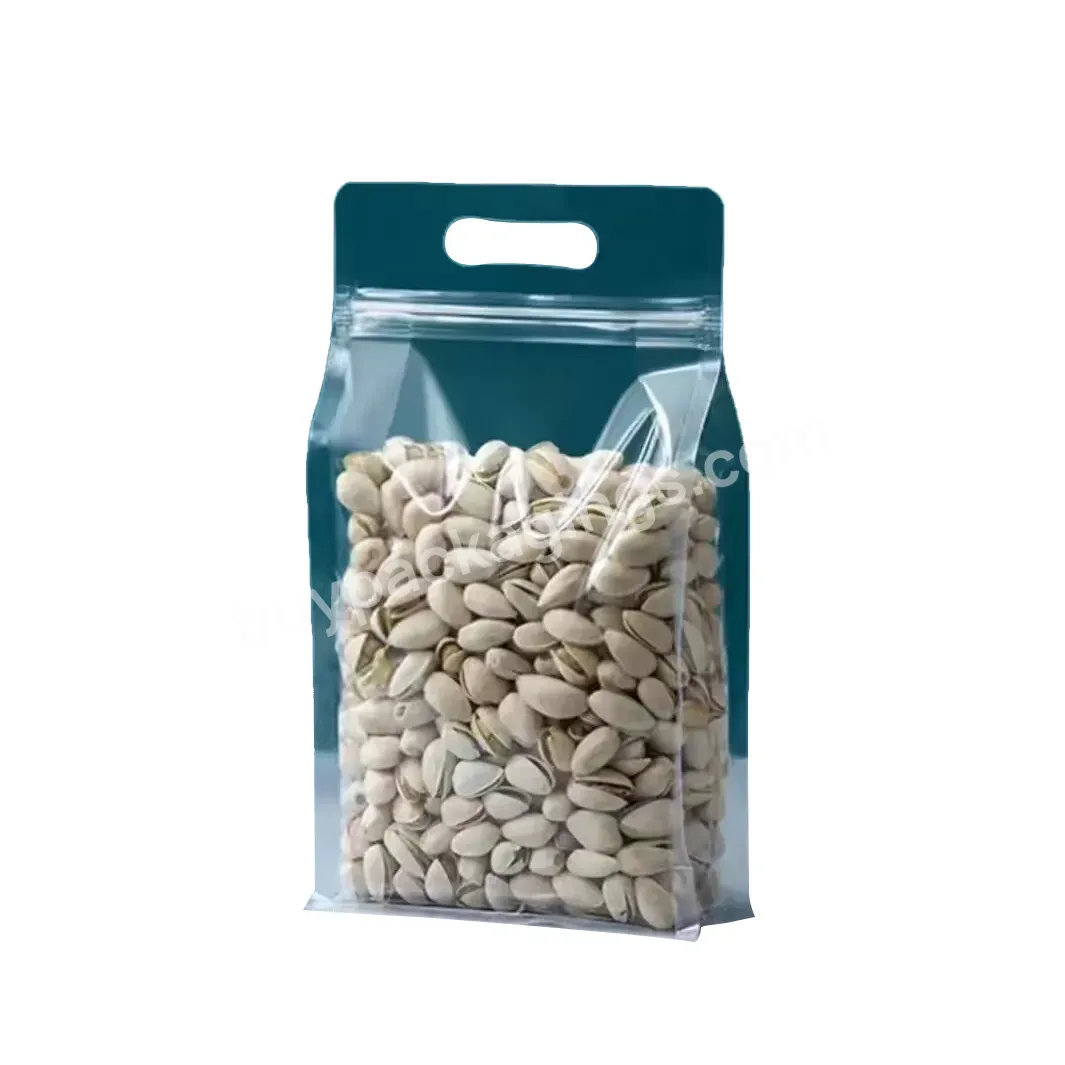 Biodegradable Recyclable Packaging 1kg Zip Lock Poly Coffee Plastic Nut Snack Food Transparent Flat Bottom Zipper Gusset Bags - Buy Flat Bottom Bag,Custom Zipper Powder Flat Bottom Pouch Food Nuts Storage Pouches Clear Zip Lock Self Sealing Packaging