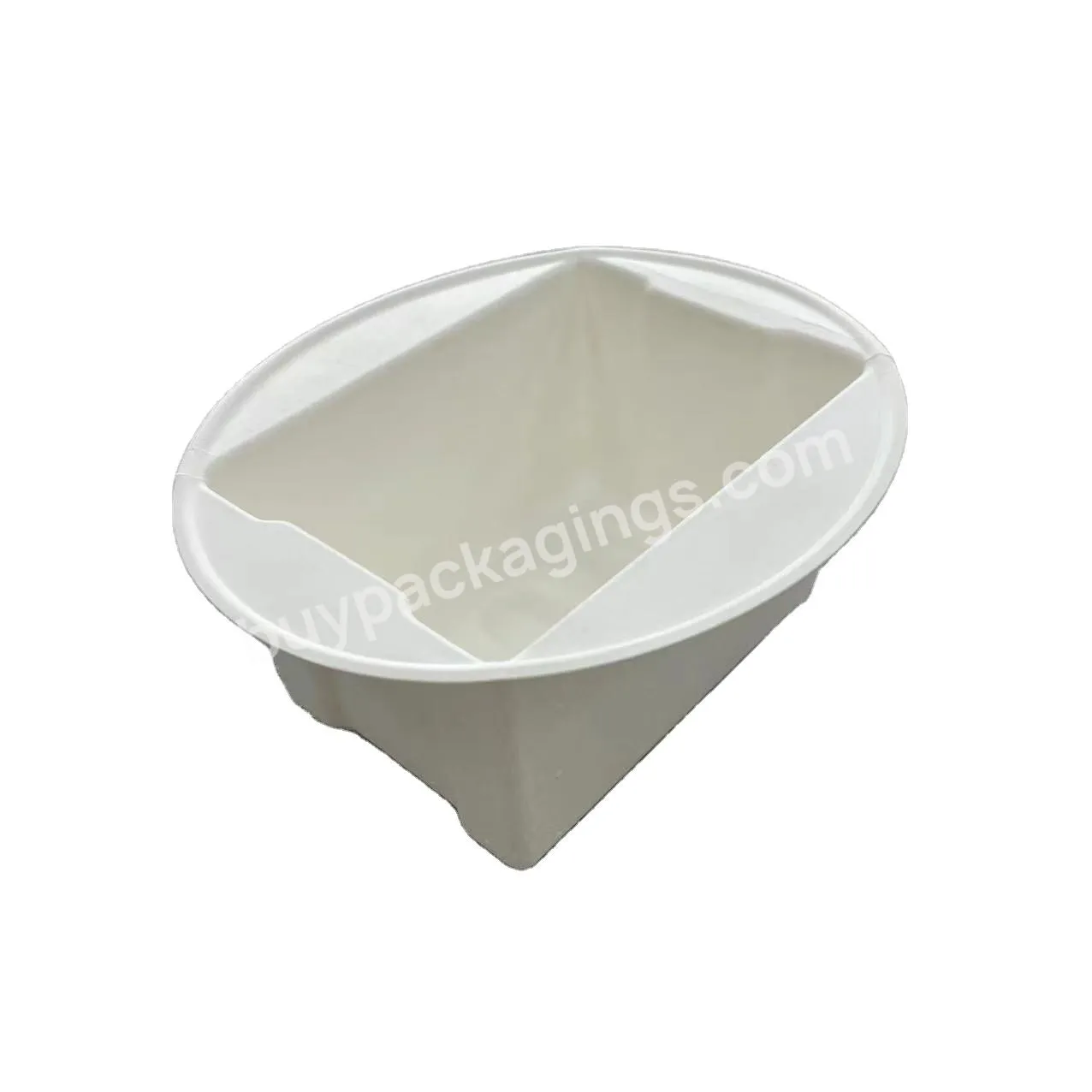 Biodegradable Recycled Custom Logo Paper Molded Pulp Insert Round Packaging Inner Tray For Cosmetic And Electronics - Buy Recycled Packaging Tray,Pulp Tray Custom Logo,Round Inner Tray.