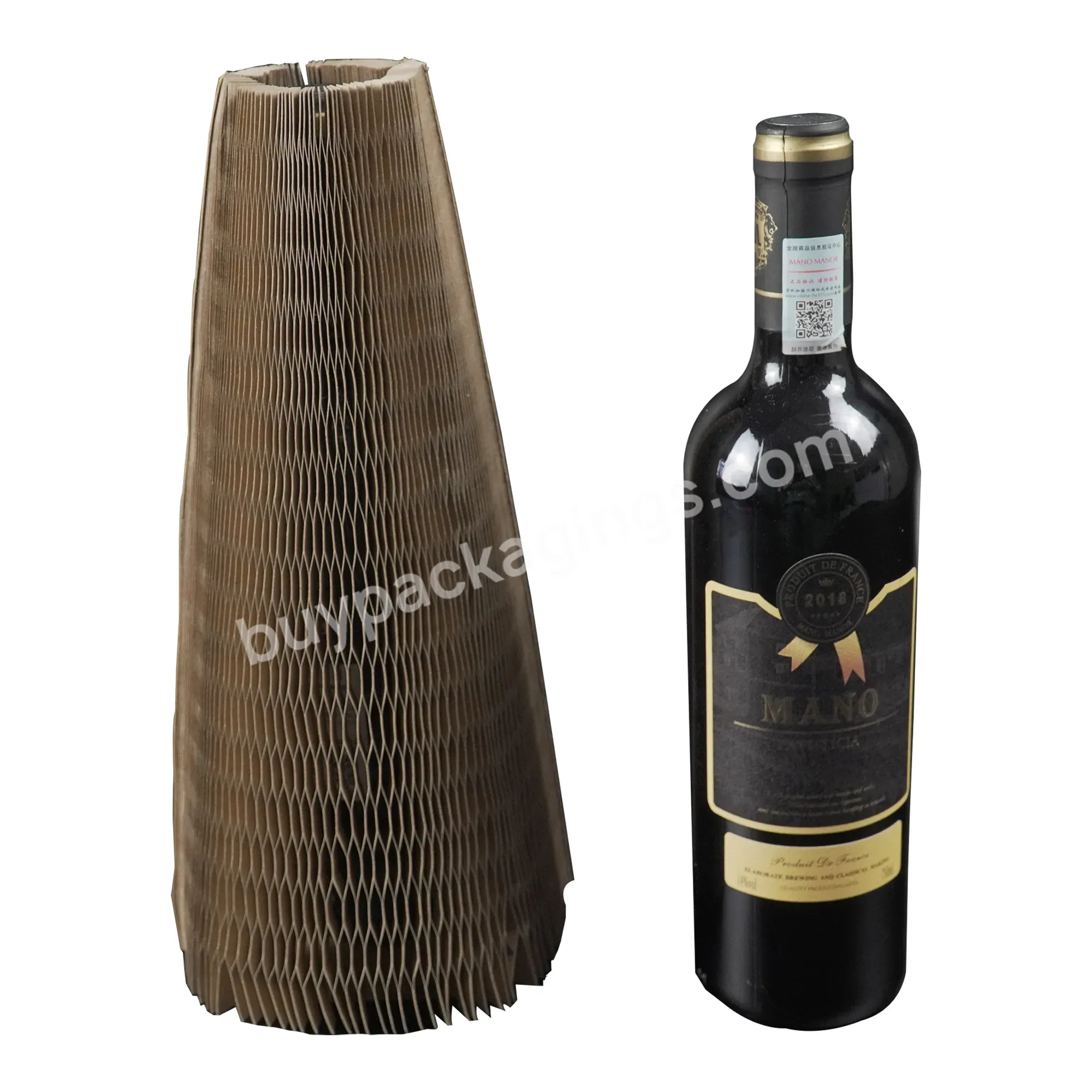 Biodegradable Recycled Package Protection Design Honeycomb Red Wine Bottle Packaging Roll Bag Sleeves - Buy Honeycomb Wine Bottle Packaging,Packing Roll For Red Wine,Wine Bottle Packing Machine.