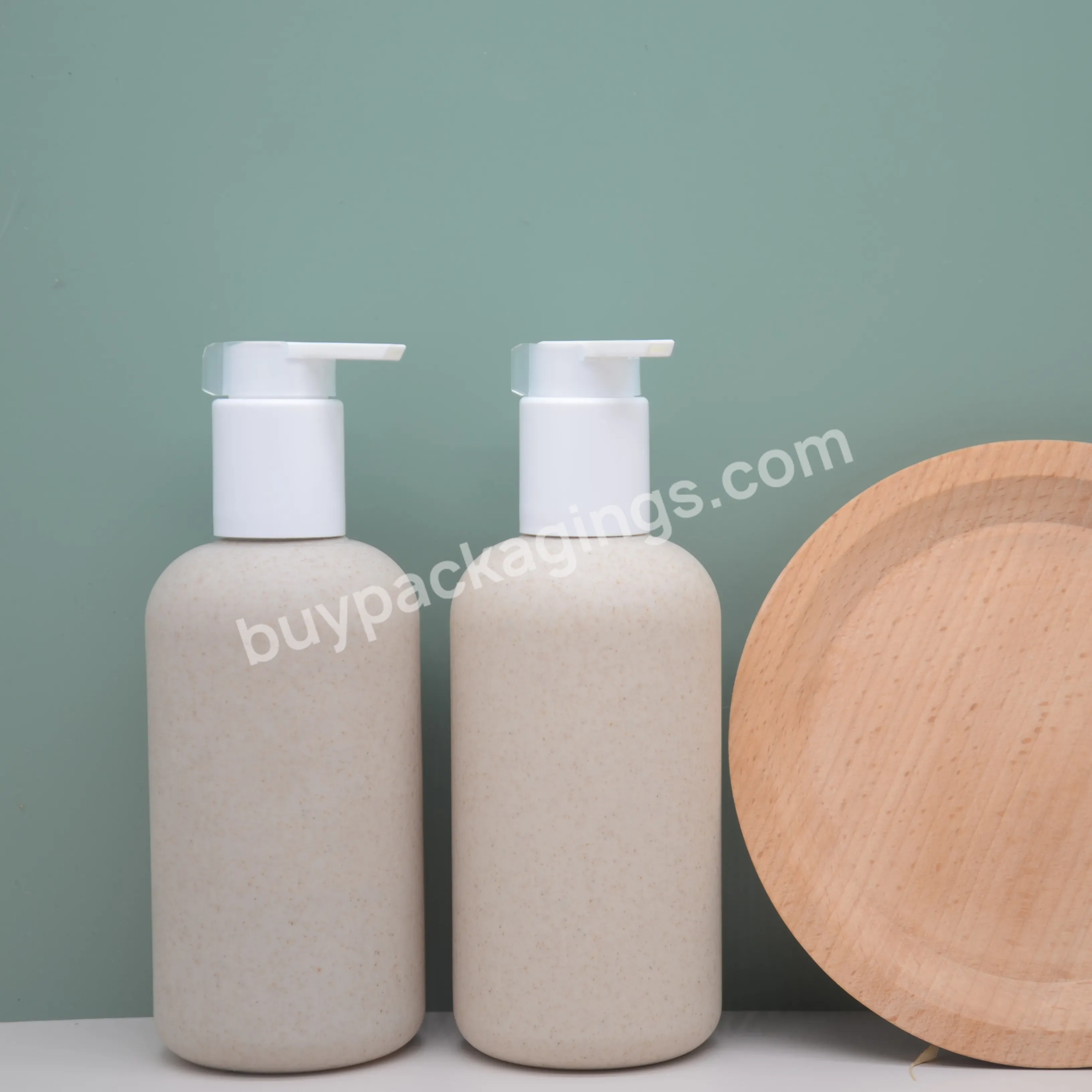 Biodegradable Shampoo Bottle Lotion Bottle Cosmetic Empty Straw Packaging Bottle Ecological Wheat Plastic Skin Care Packaging - Buy Wholesale Shampoo Bottles,Plastic Jars Cosmetic Green,Packaging Bottles Cosmetic.
