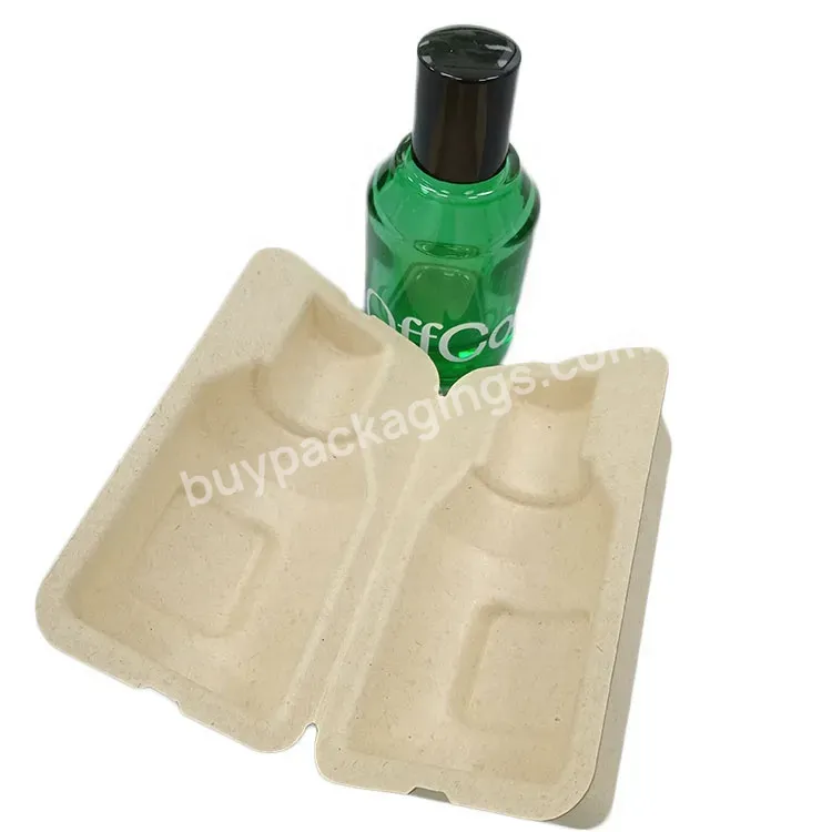 Biodegradable Skincare Box Molded Pulp Box Bamboo Supplier Oem Manufacturer Wet Press Composite - Buy Molded Paper Pulp Tray,Recycled Pulp Packaging,Biodegradable Paper Pulp Insert Tray.