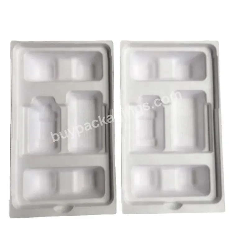 Biodegradable Sugarcane Bagasse Packing Tray Wet Press Molded Pulp Packing Insert Pulp Packaging Custom Paper Mechanical Pulp - Buy Molded Pulp Packing Insert,Paper Packing Tray,Wood Pulp Packaging.